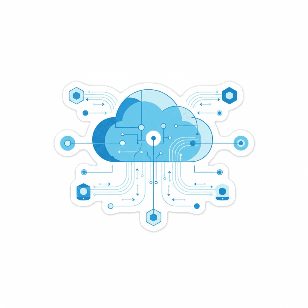 Cloud computing illustration