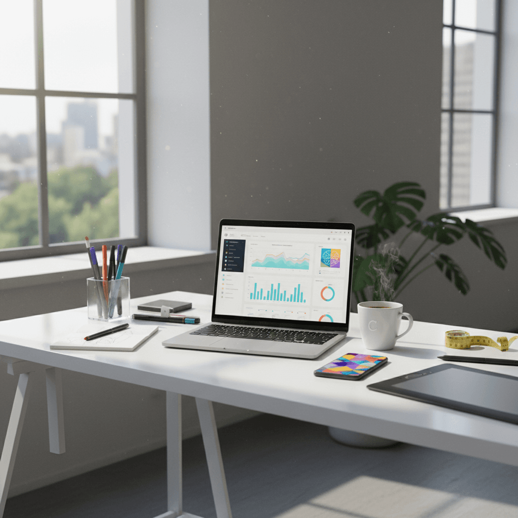 WordPress workspace illustration